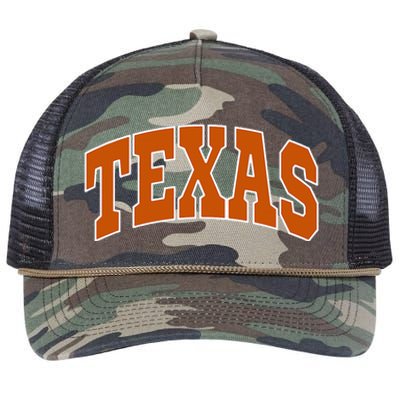 Texas Retro Rope Trucker Hat Cap