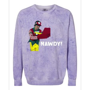 Tally The Elf Nawdy! Innocent Funny Christmas Holiday Colorblast Crewneck Sweatshirt