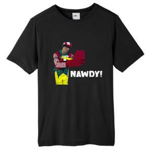 Tally The Elf Nawdy! Innocent Funny Christmas Holiday Tall Fusion ChromaSoft Performance T-Shirt