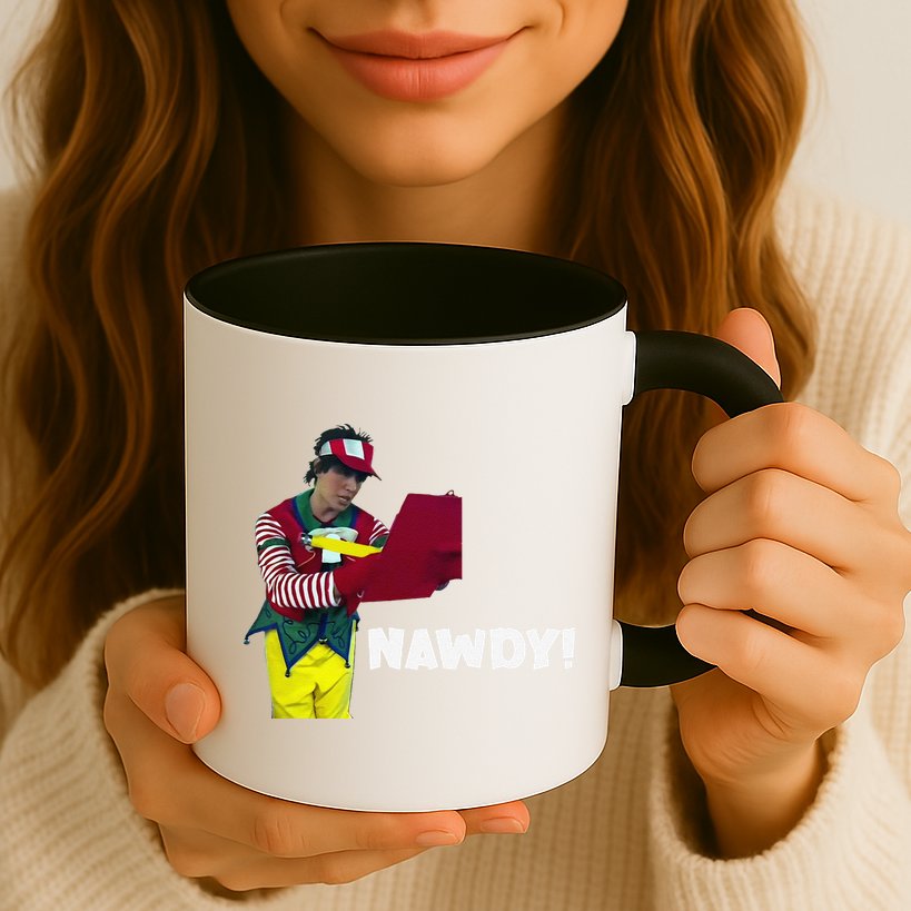 Tally The Elf Nawdy! Innocent Funny Christmas Holiday Mug