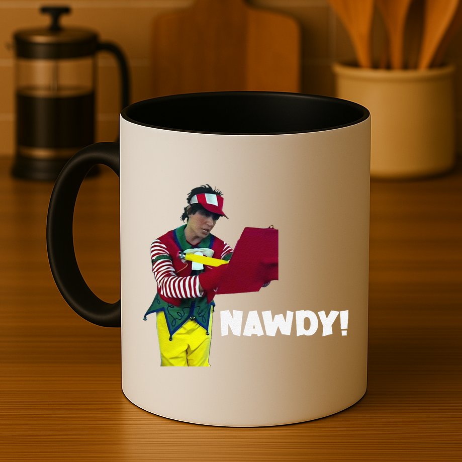Tally The Elf Nawdy! Innocent Funny Christmas Holiday Mug