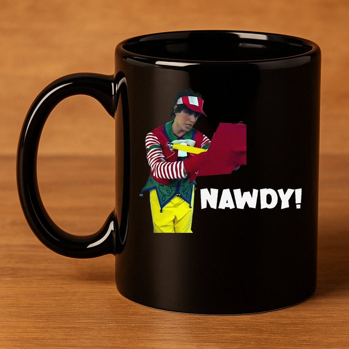 Tally The Elf Nawdy! Innocent Funny Christmas Holiday 11oz C Handle Ceramic Mug