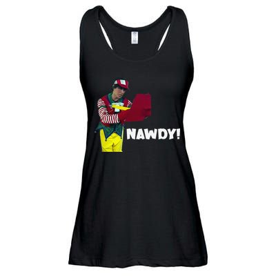 Tally The Elf Nawdy! Innocent Funny Christmas Holiday Ladies Essential Flowy Tank