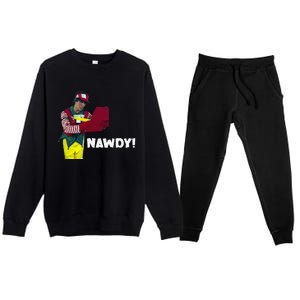 Tally The Elf Nawdy! Innocent Funny Christmas Holiday Premium Crewneck Sweatsuit Set