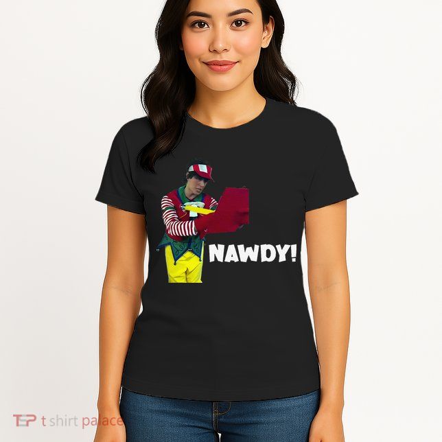 Tally The Elf Nawdy! Innocent Funny Christmas Holiday Womens T-Shirt