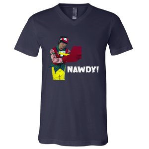 Tally The Elf Nawdy! Innocent Funny Christmas Holiday V-Neck T-Shirt