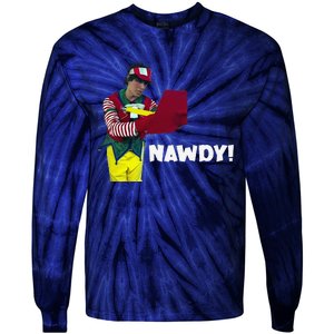 Tally The Elf Nawdy! Innocent Funny Christmas Holiday Tie-Dye Long Sleeve Shirt