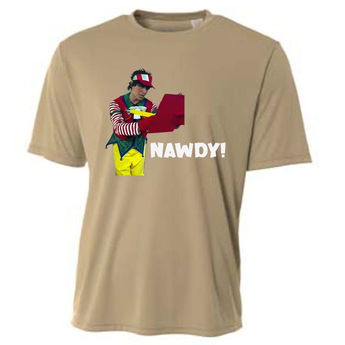 Tally The Elf Nawdy! Innocent Funny Christmas Holiday Cooling Performance Crew T-Shirt