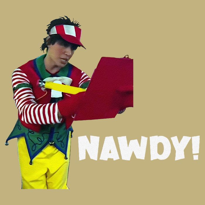 Tally The Elf Nawdy! Innocent Funny Christmas Holiday Cooling Performance Crew T-Shirt