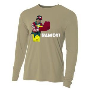 Tally The Elf Nawdy! Innocent Funny Christmas Holiday Cooling Performance Long Sleeve Crew