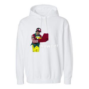 Tally The Elf Nawdy! Innocent Funny Christmas Holiday Garment-Dyed Fleece Hoodie