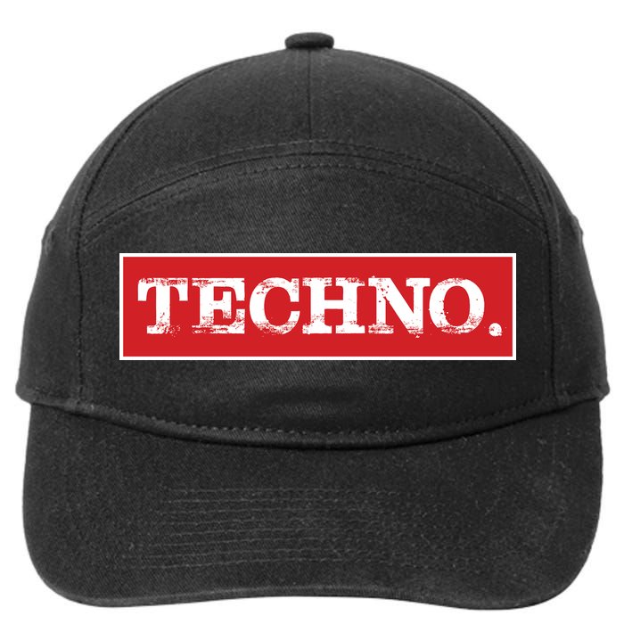 Techno 7-Panel Snapback Hat