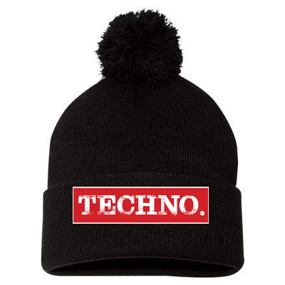 Techno Pom Pom 12in Knit Beanie