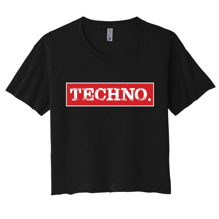 Techno Women's Crop Top Tee
