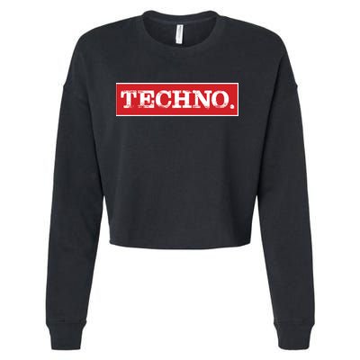 Techno Cropped Pullover Crew