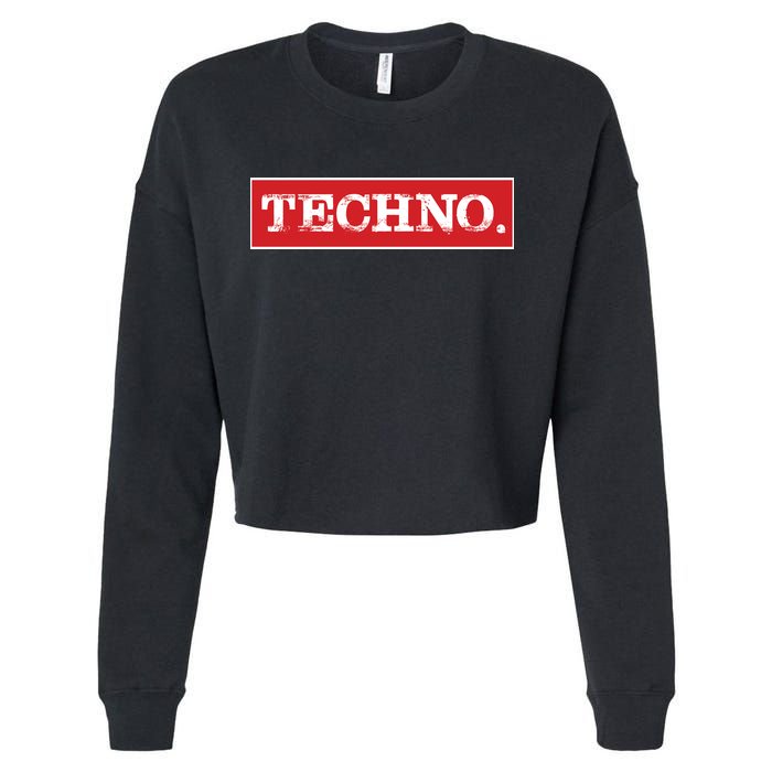 Techno Cropped Pullover Crew