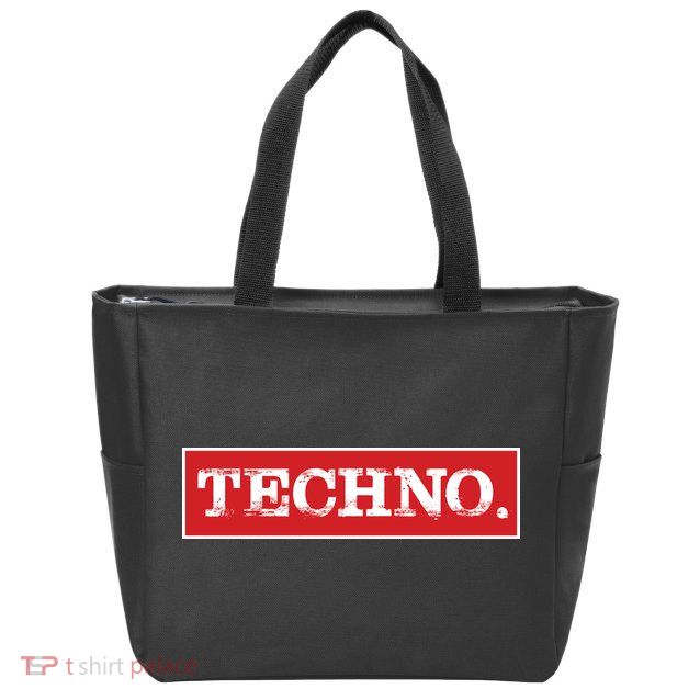 Techno Zip Tote Bag