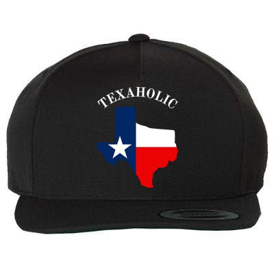 Texaholic Wool Snapback Cap