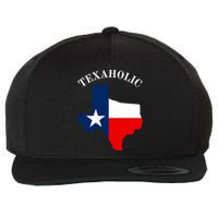 Texaholic Wool Snapback Cap