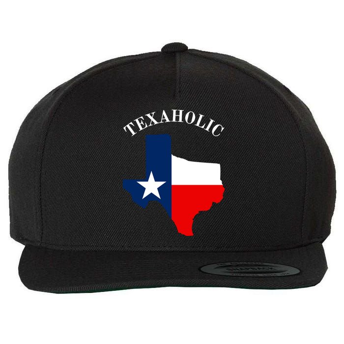 Texaholic Wool Snapback Cap