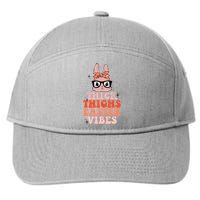 Thick Thighs Easter Vibes Bunny Spring Season 7-Panel Snapback Hat