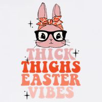 Thick Thighs Easter Vibes Bunny Spring Season Youth Performance Sprint T-Shirt