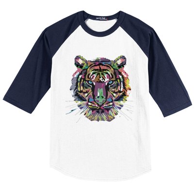 Tiger Trendy Easy Animal Print Tiger Cool Gift Baseball Sleeve Shirt