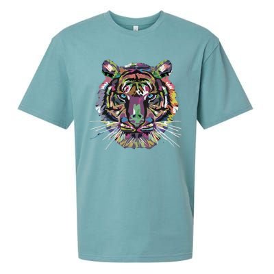 Tiger Trendy Easy Animal Print Tiger Cool Gift Sueded Cloud Jersey T-Shirt