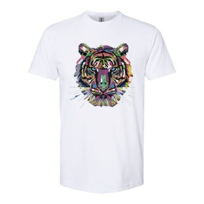 Tiger Trendy Easy Animal Print Tiger Cool Gift Softstyle CVC T-Shirt