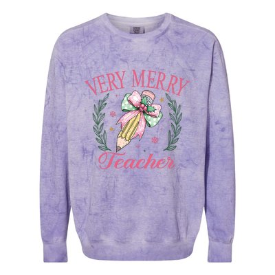 Teacher Colorblast Crewneck Sweatshirt