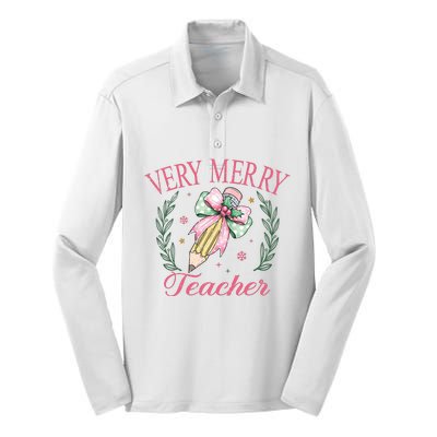 Teacher Silk Touch Performance Long Sleeve Polo