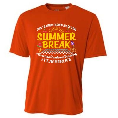 This Teacher Earned All Of This Summer Break Bruh We Out Gift Cooling Performance Crew T-Shirt