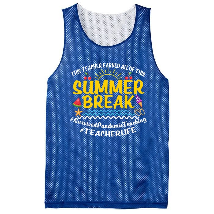 This Teacher Earned All Of This Summer Break Bruh We Out Gift Mesh Reversible Basketball Jersey Tank