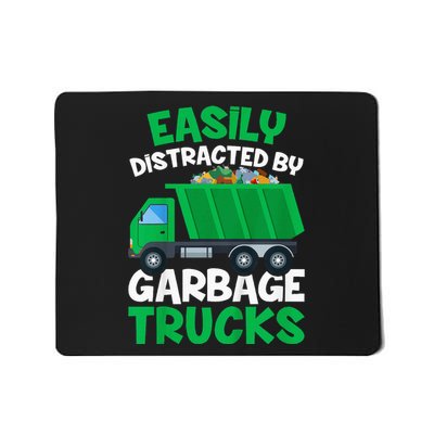 Trash Truck Easily Distracted By Garbage Trucks Mousepad