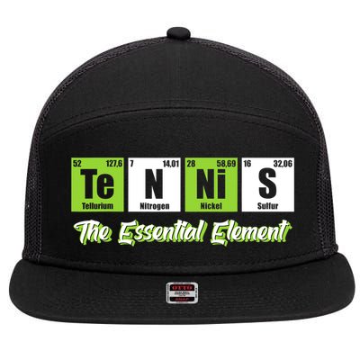 Tennis The Essential Element Funny Love Tennis 7 Panel Mesh Trucker Snapback Hat
