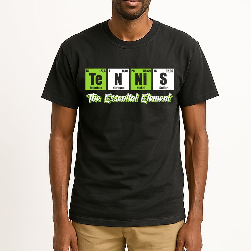 Tennis The Essential Element Funny Love Tennis Tall T-Shirt