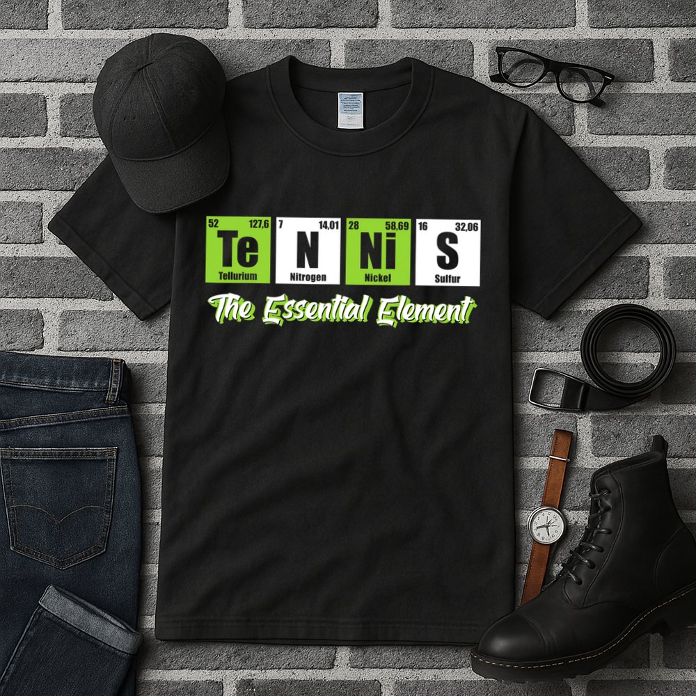 Tennis The Essential Element Funny Love Tennis Tall T-Shirt