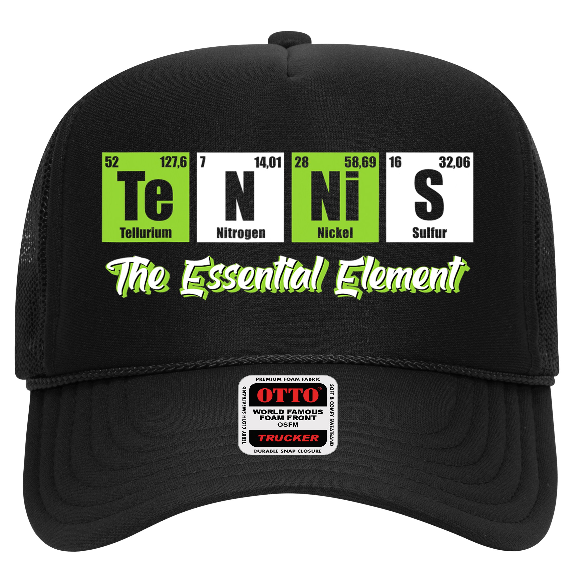 Tennis The Essential Element Funny Love Tennis Hat