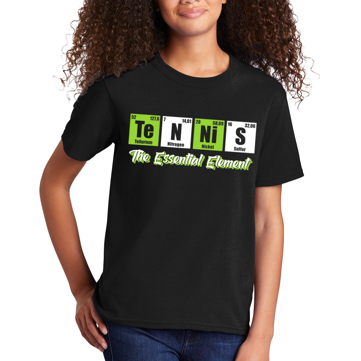 Tennis The Essential Element Funny Love Tennis Kids T-Shirt