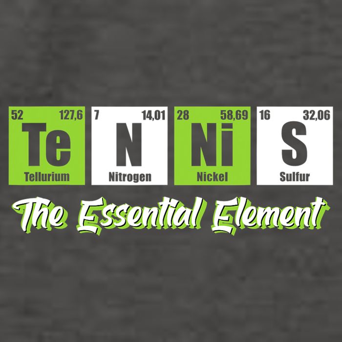 Tennis The Essential Element Funny Love Tennis Vector Backpack