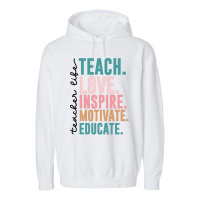 Teacher Garment-Dyed Fleece Hoodie