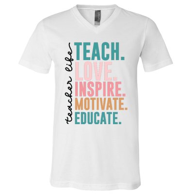 Teacher V-Neck T-Shirt