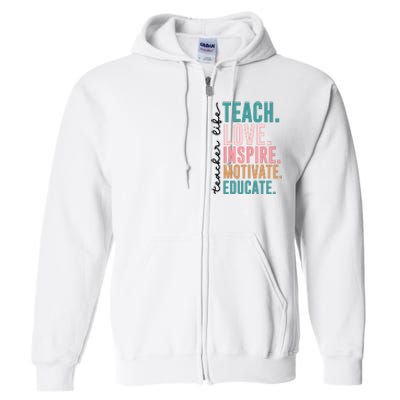 Teacher Full Zip Hoodie