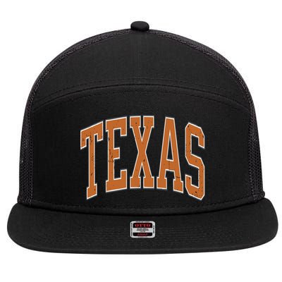 Texas 7 Panel Mesh Trucker Snapback Hat