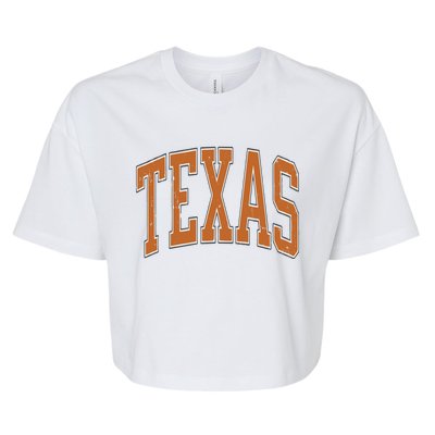 Texas Bella+Canvas Jersey Crop Tee