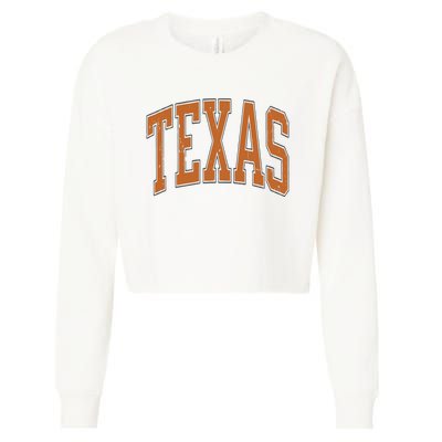 Texas Cropped Pullover Crew