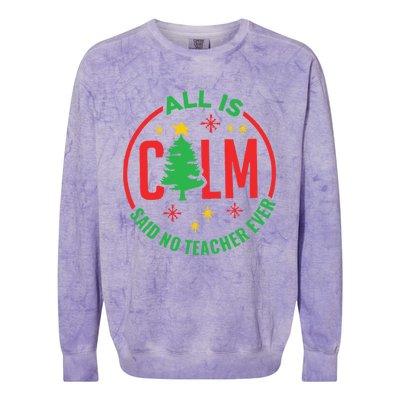 Teacher Colorblast Crewneck Sweatshirt