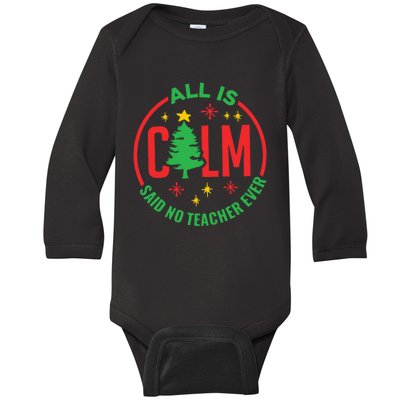 Teacher Baby Long Sleeve Bodysuit