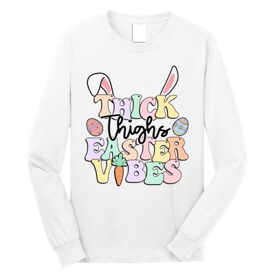 Thick Things Easter Vibes Easter Day Long Sleeve Shirt