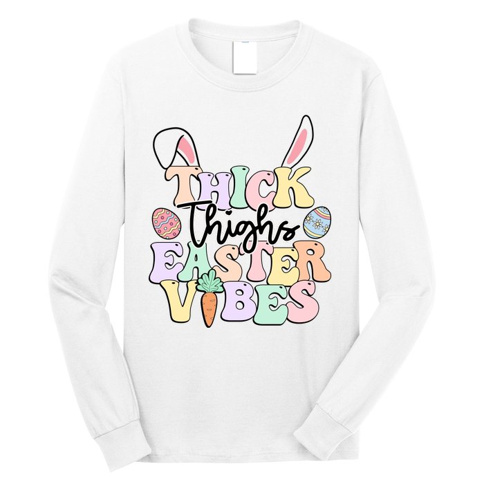 Thick Things Easter Vibes Easter Day Long Sleeve Shirt